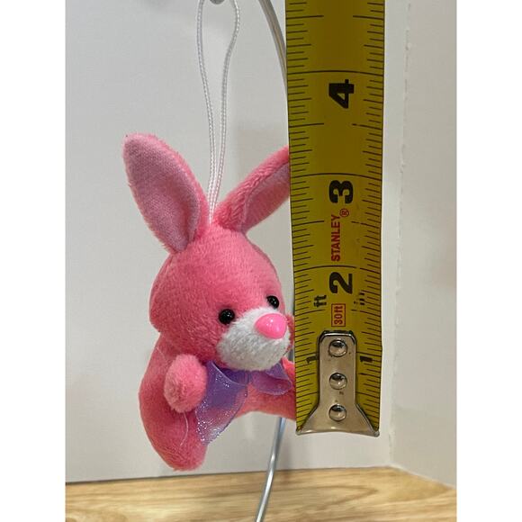 Adorable Mini Miniature Bunny  Keychain Key Chain Purse Hang Tags - Picture 3 of 3